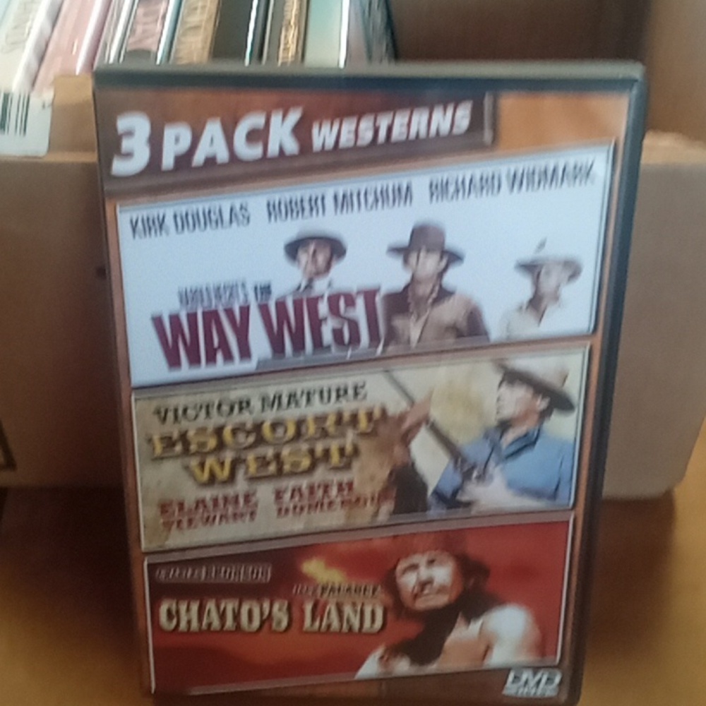 Three pack Westerns DVD.Read full item description (SKU DVD box 1)